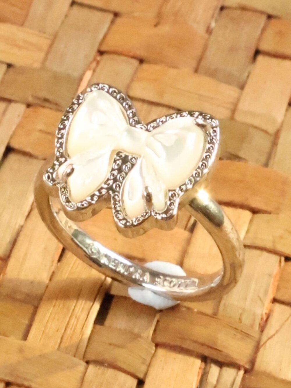 Authentic Kendra Scott Haley Bow Band Ring #7